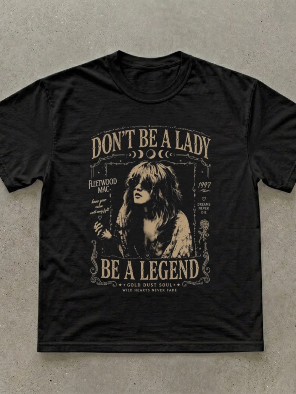 Fleetwood Mac Stevie Nicks “Be A Legend “ Graphic Tee - Black